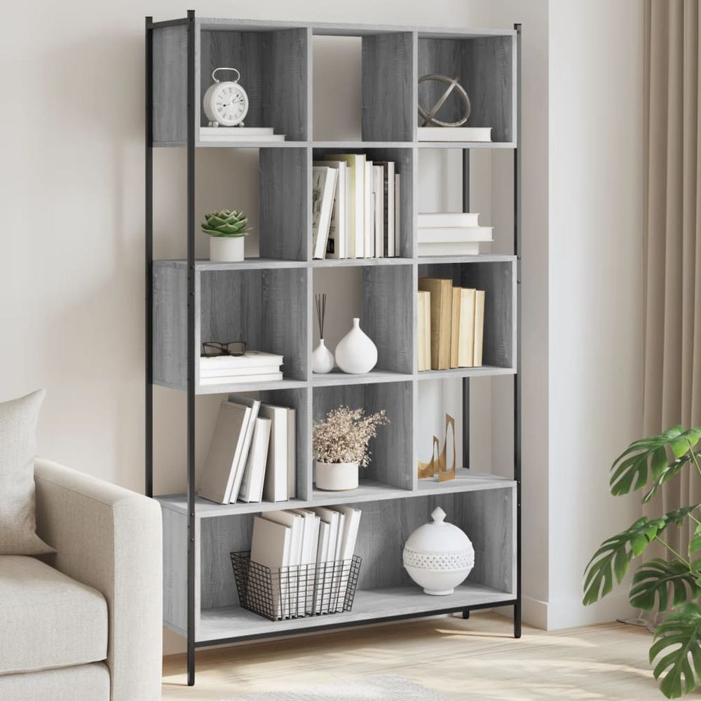 Bookcase Black 102x28x172 cm Engineered Wood vidaXL - Bookcase from vidaXL
