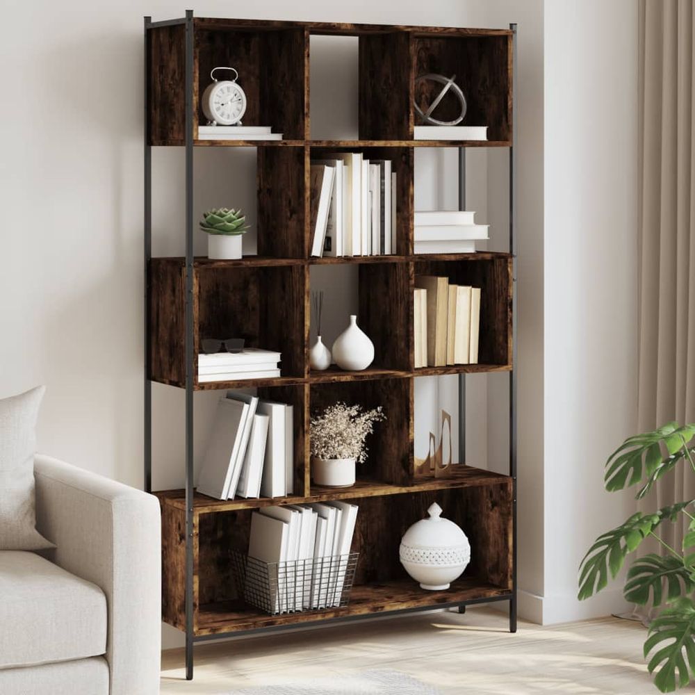 Bookcase Black 102x28x172 cm Engineered Wood vidaXL - Bookcase from vidaXL
