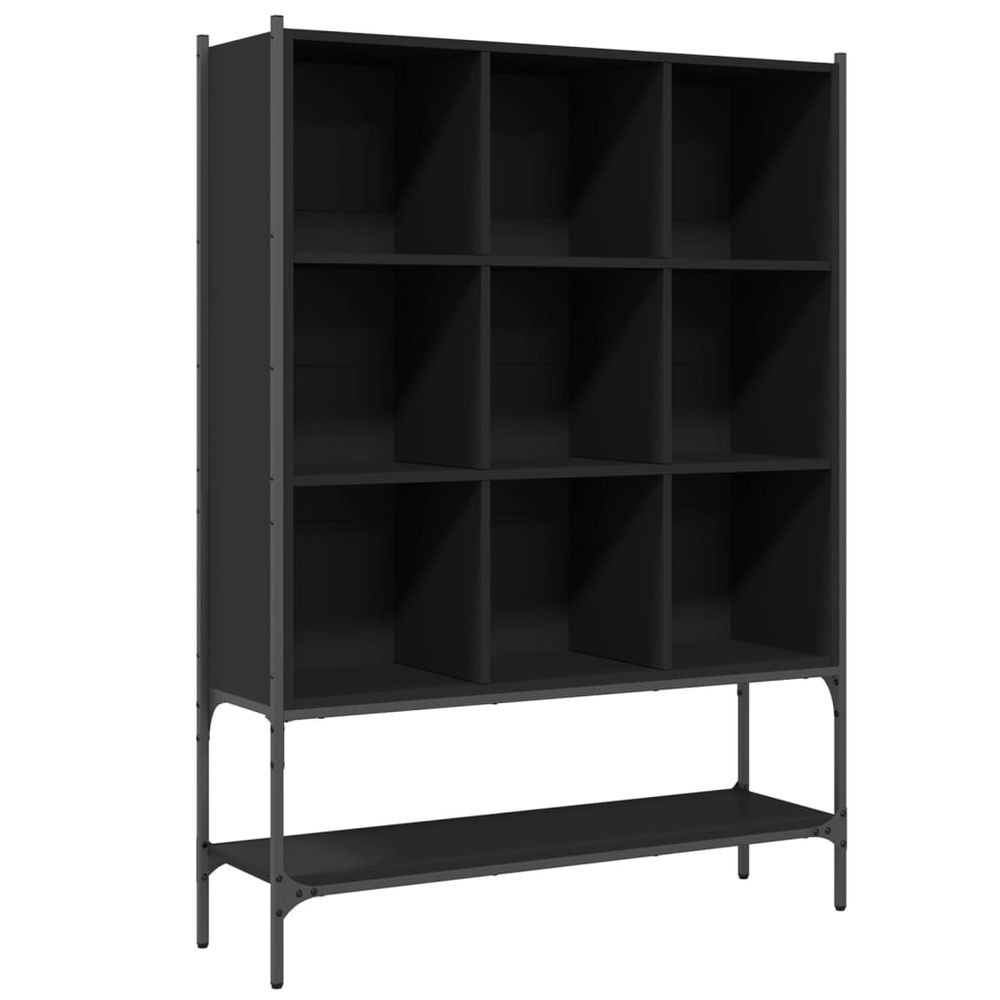 Bookcase Black 102x30x141.5 cm vidaXL Engineered Wood - Bookcase from vidaXL