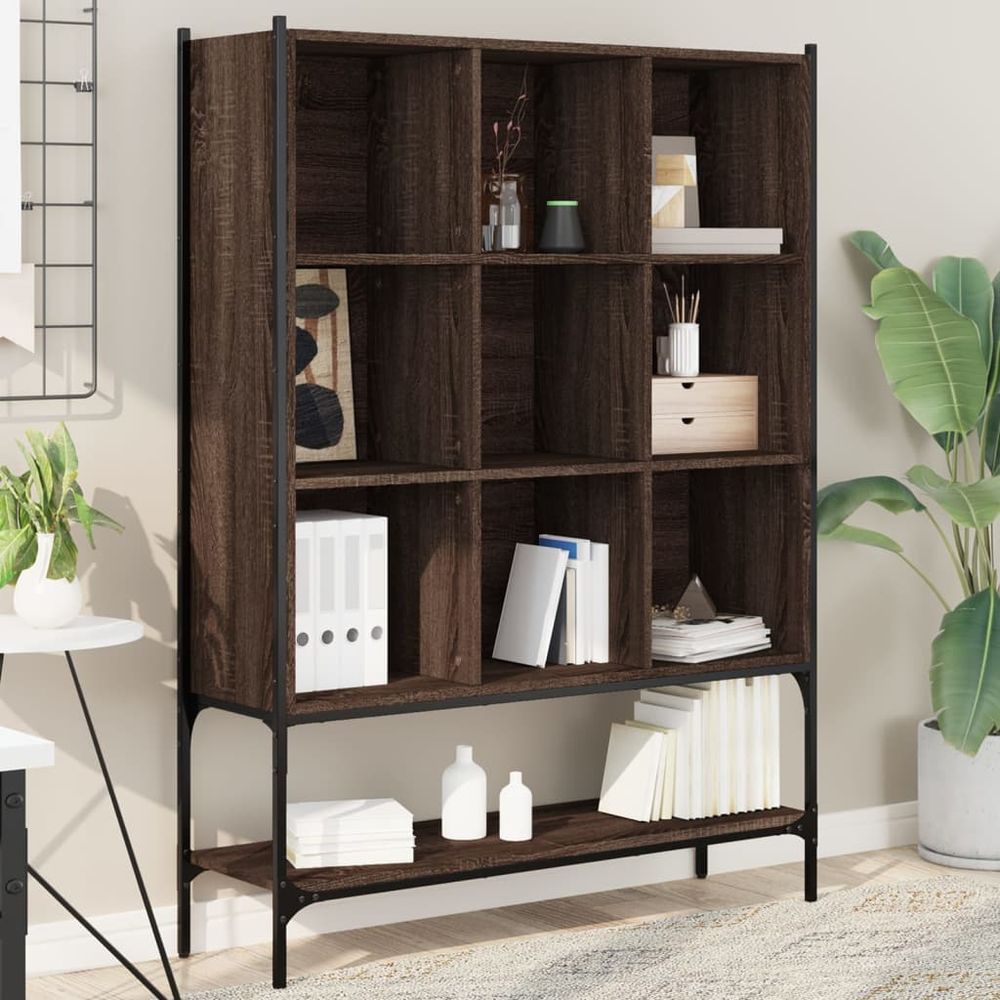 Bookcase Black 102x30x141.5 cm vidaXL Engineered Wood - Bookcase from vidaXL