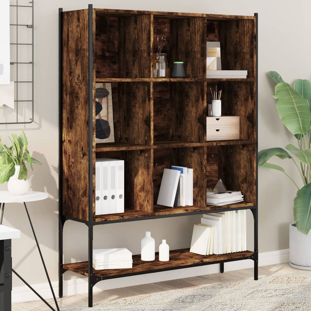 Bookcase Black 102x30x141.5 cm vidaXL Engineered Wood - Bookcase from vidaXL
