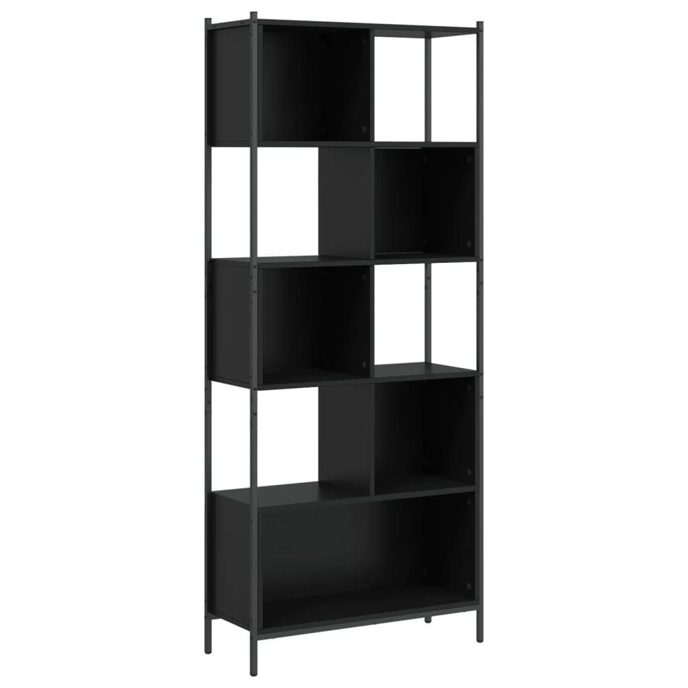 Bookcase Black 72x28x172 cm vidaXL Engineered Wood - Bookcase from vidaXL
