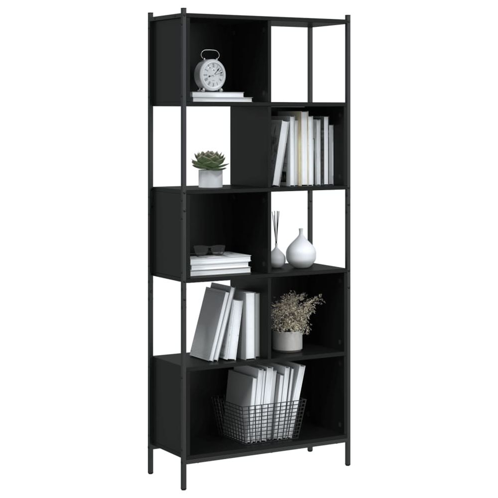 Bookcase Black 72x28x172 cm vidaXL Engineered Wood - Bookcase from vidaXL