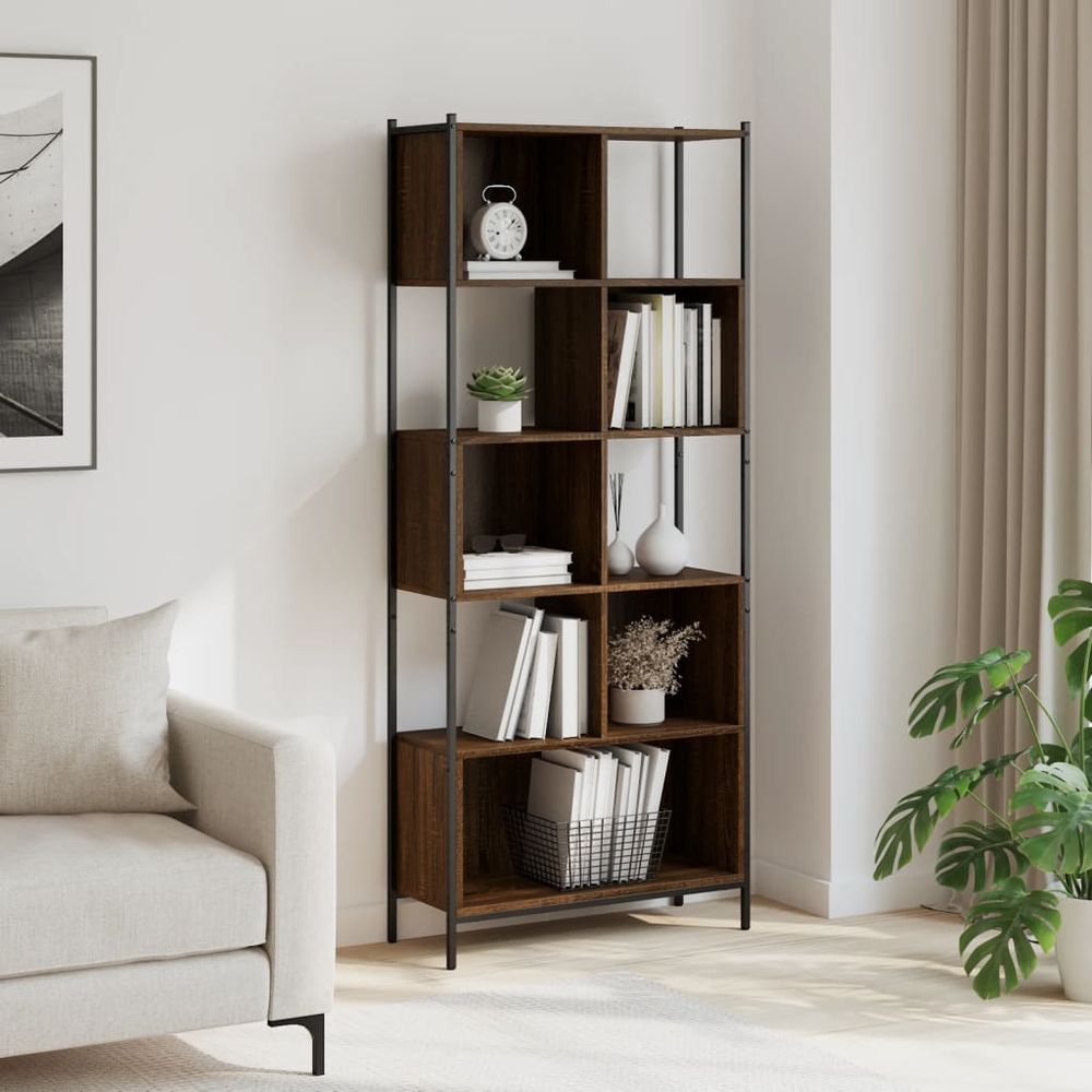 Bookcase Black 72x28x172 cm vidaXL Engineered Wood - Bookcase from vidaXL
