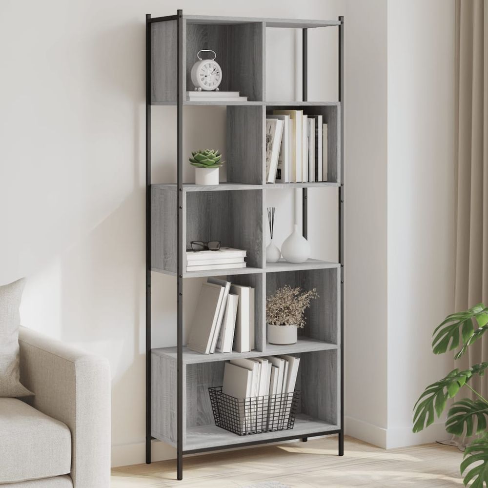 Bookcase Black 72x28x172 cm vidaXL Engineered Wood - Bookcase from vidaXL