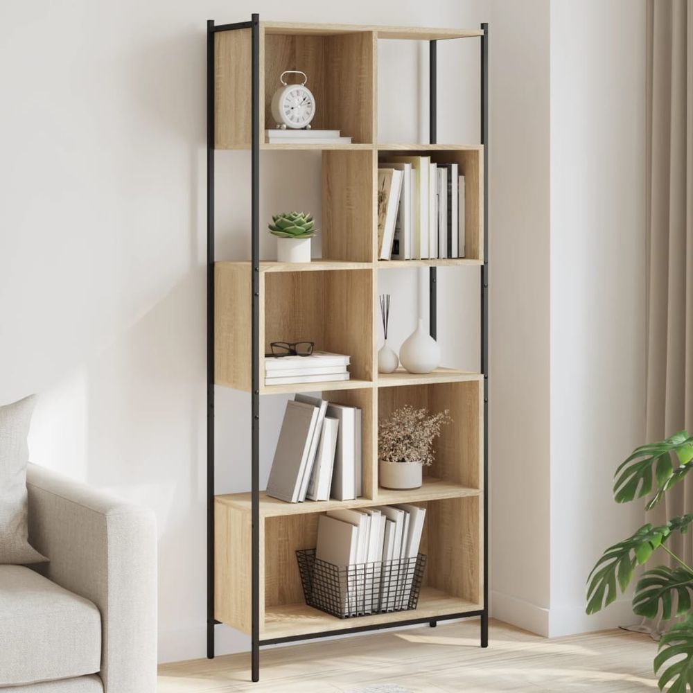 Bookcase Black 72x28x172 cm vidaXL Engineered Wood - Bookcase from vidaXL