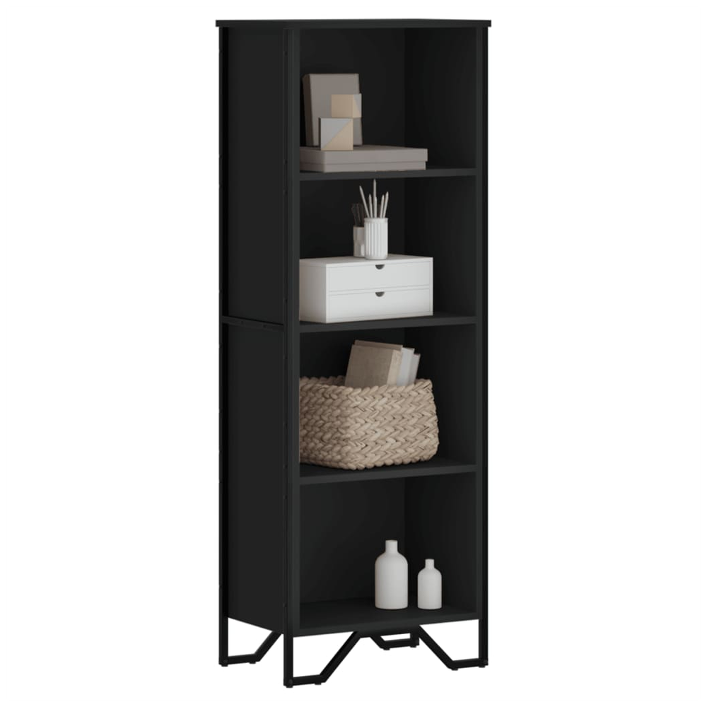 Bookcase Black 50x31x137.5 cm vidaXL Engineered Wood - Bookcase from vidaXL