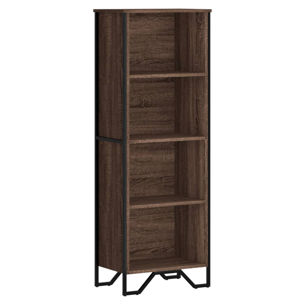 Bookcase Brown Oak 50x31x137.5 cm vidaXL Engineered Wood - Bookcase from vidaXL