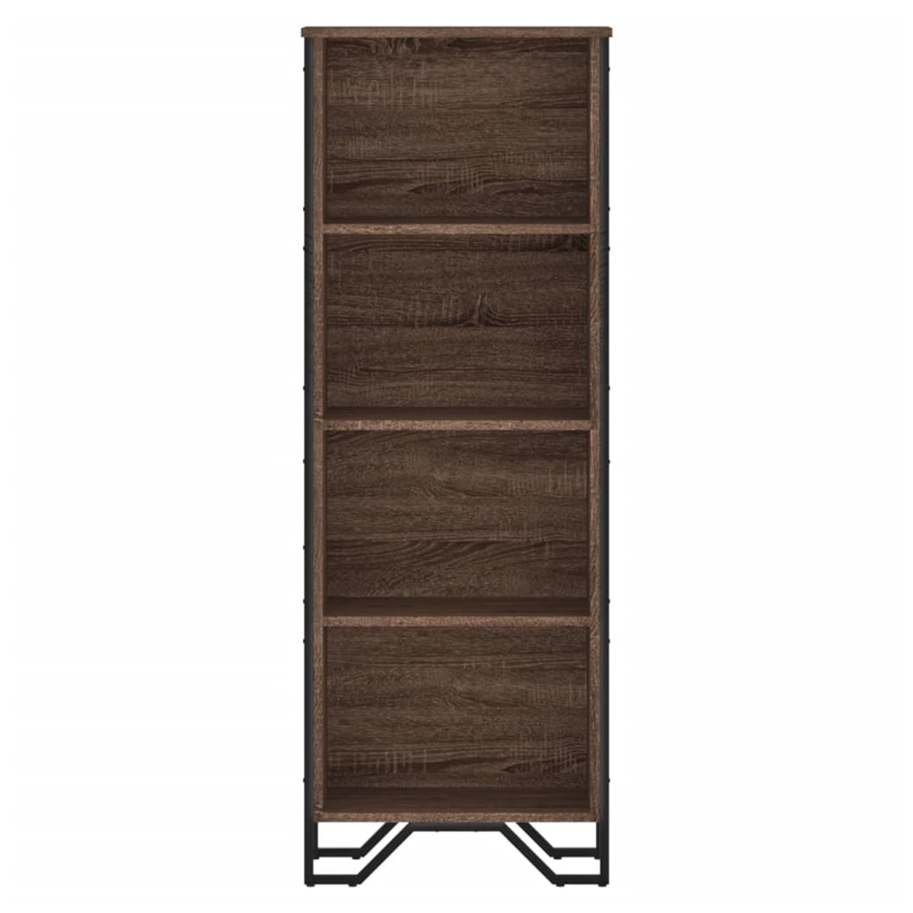 Bookcase Brown Oak 50x31x137.5 cm vidaXL Engineered Wood - Bookcase from vidaXL