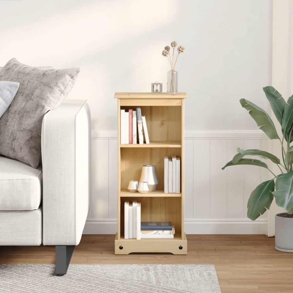 Bookcase Corona 46x29x100 cm vidaXL Solid Wood Pine - Bookcase from vidaXL