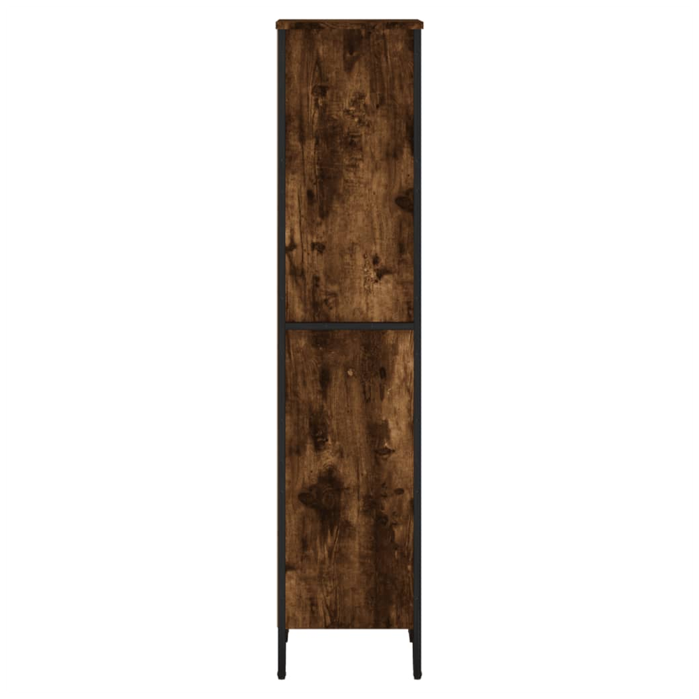 Bookcase Smoked Oak 50x31x137.5 cm vidaXL Engineered Wood - Bookcase from vidaXL