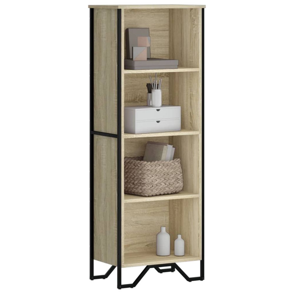 Bookcase Sonoma Oak 50x31x137.5 cm vidaXL Engineered Wood - Bookcase from vidaXL