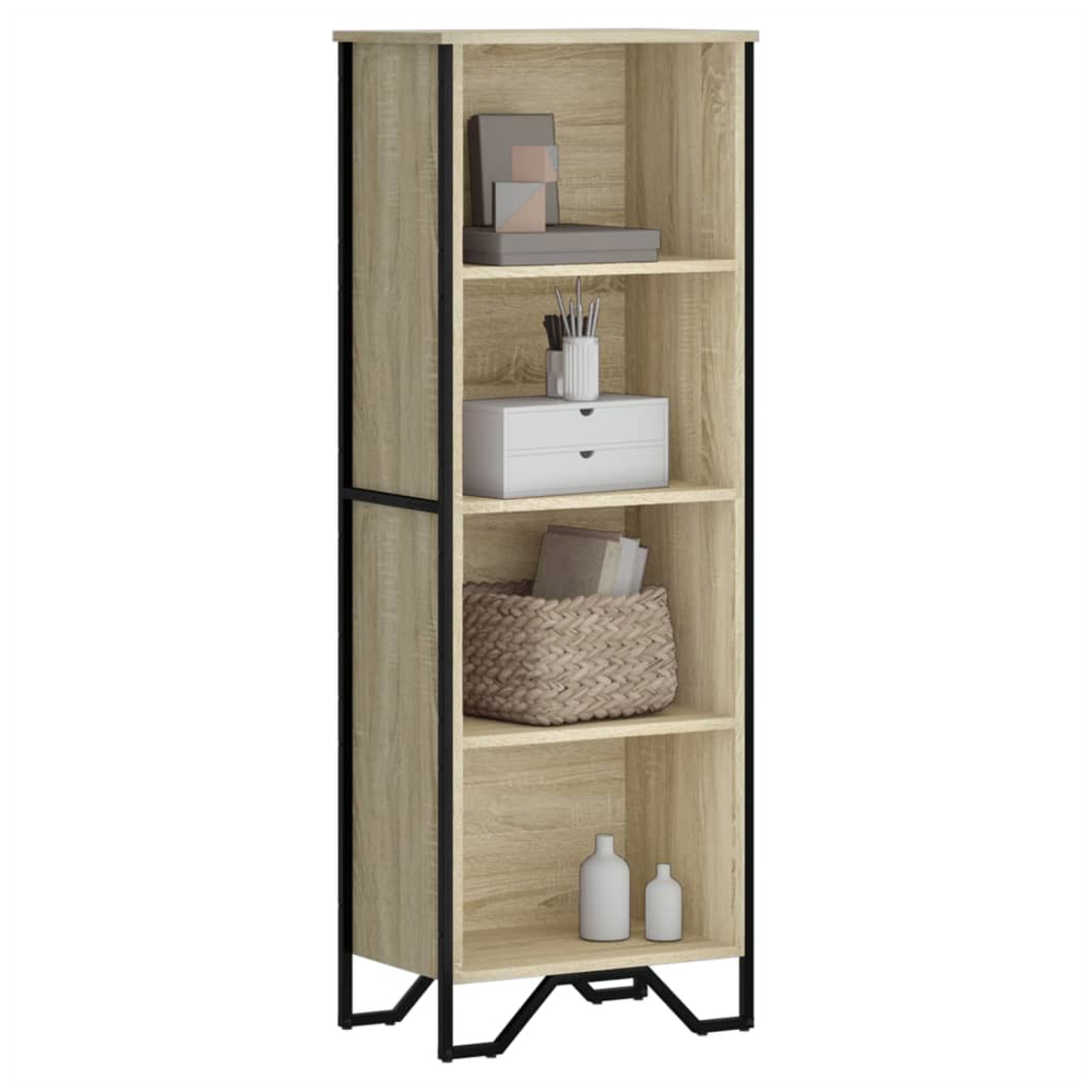 Bookcase Sonoma Oak 50x31x137.5 cm vidaXL Engineered Wood - Bookcase from vidaXL