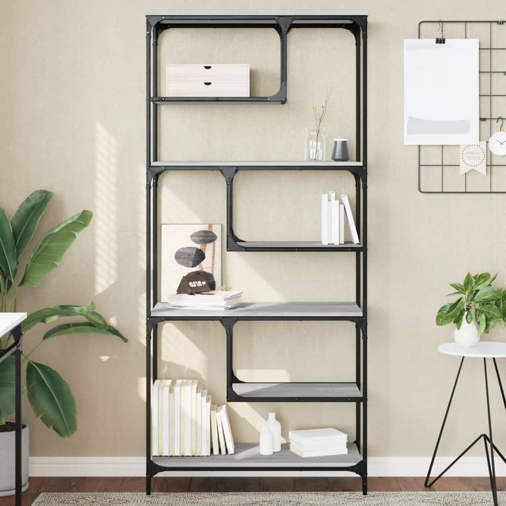 Bookcase Black 81x36x176 cm vidaXL Engineered Wood - Bookcase from vidaXL
