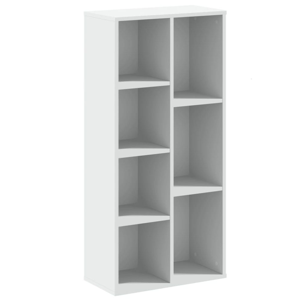 Bookcase White 50x25x105 cm vidaXL Engineered Wood - Bookcase from vidaXL