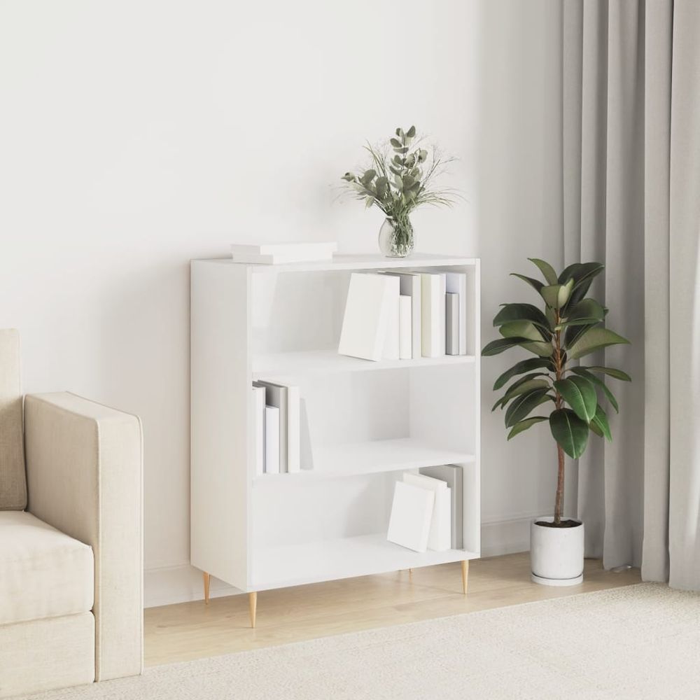 Bookcase White 69.5x32.5x90 cm vidaXL Engineered Wood - Bookcase from vidaXL