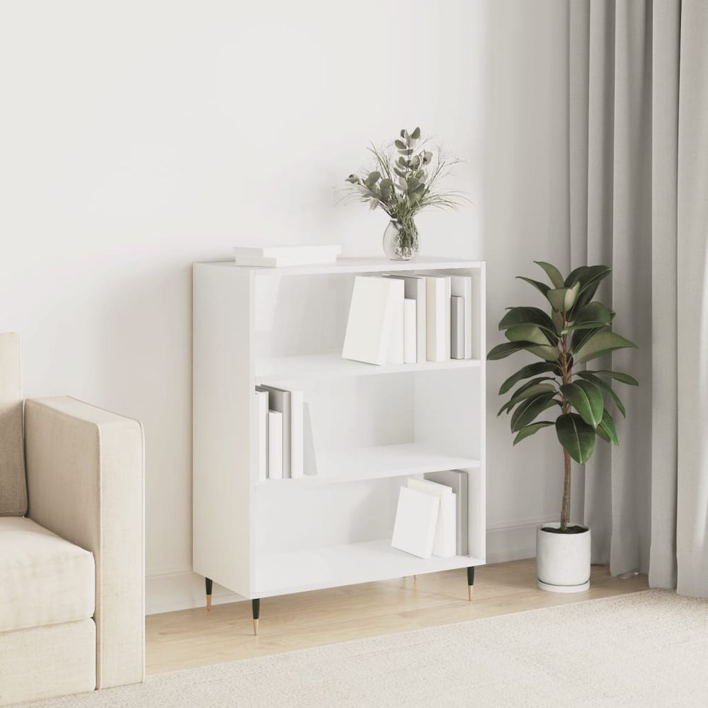 Bookcase White 69.5x32.5x90 cm vidaXL Engineered Wood - Bookcase from vidaXL