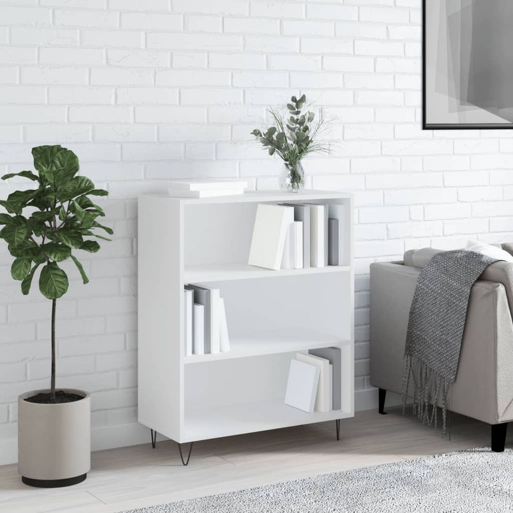 Bookcase White 69.5x32.5x90 cm vidaXL Engineered Wood - Bookcase from vidaXL