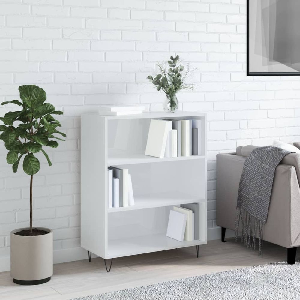 Bookcase White 69.5x32.5x90 cm vidaXL Engineered Wood - Bookcase from vidaXL