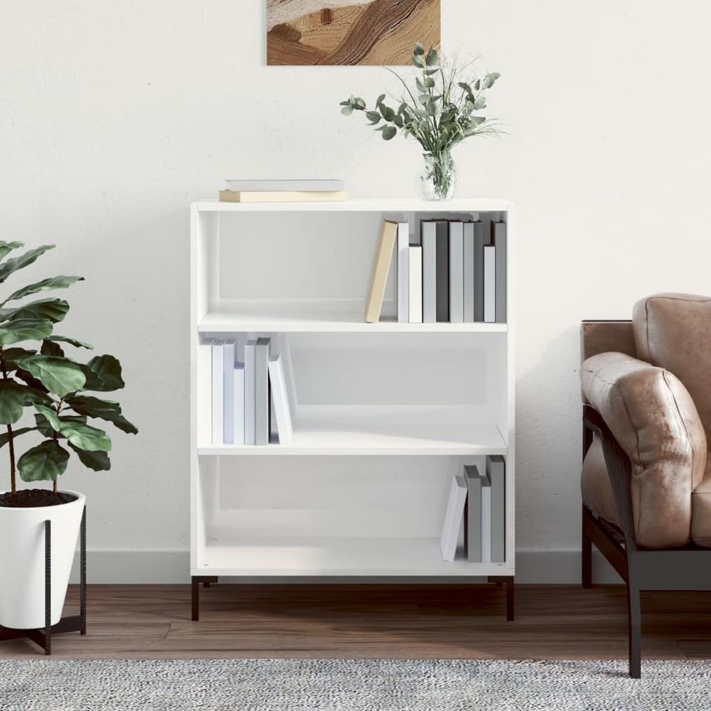 Bookcase White 69.5x32.5x90 cm vidaXL Engineered Wood - Bookcase from vidaXL