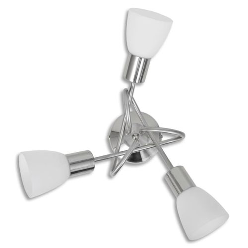 Ceiling Lamp with Glass Shades for 3 E14 Bulbs - Home Symphony