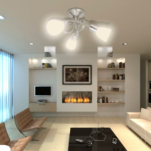 Ceiling Lamp with Glass Shades for 3 E14 Bulbs - Home Symphony