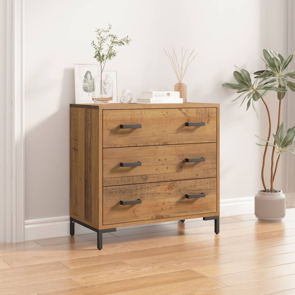 Chest of Drawers 75x35x70 cm vidaXL Solid Pinewood - Chest of Drawers from vidaXL