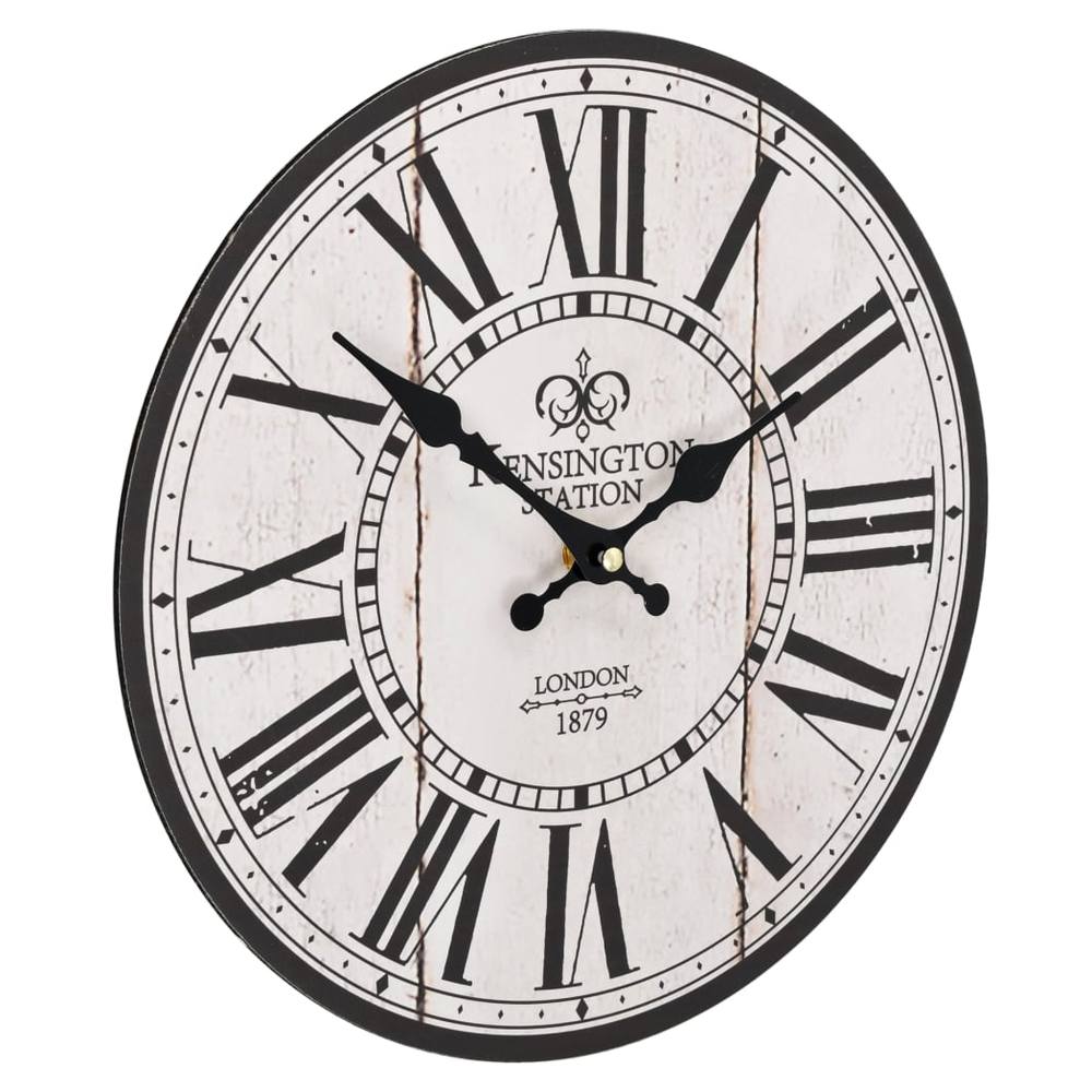 Vintage Wall Clock Flower 30 cm - Clock from vidaXL