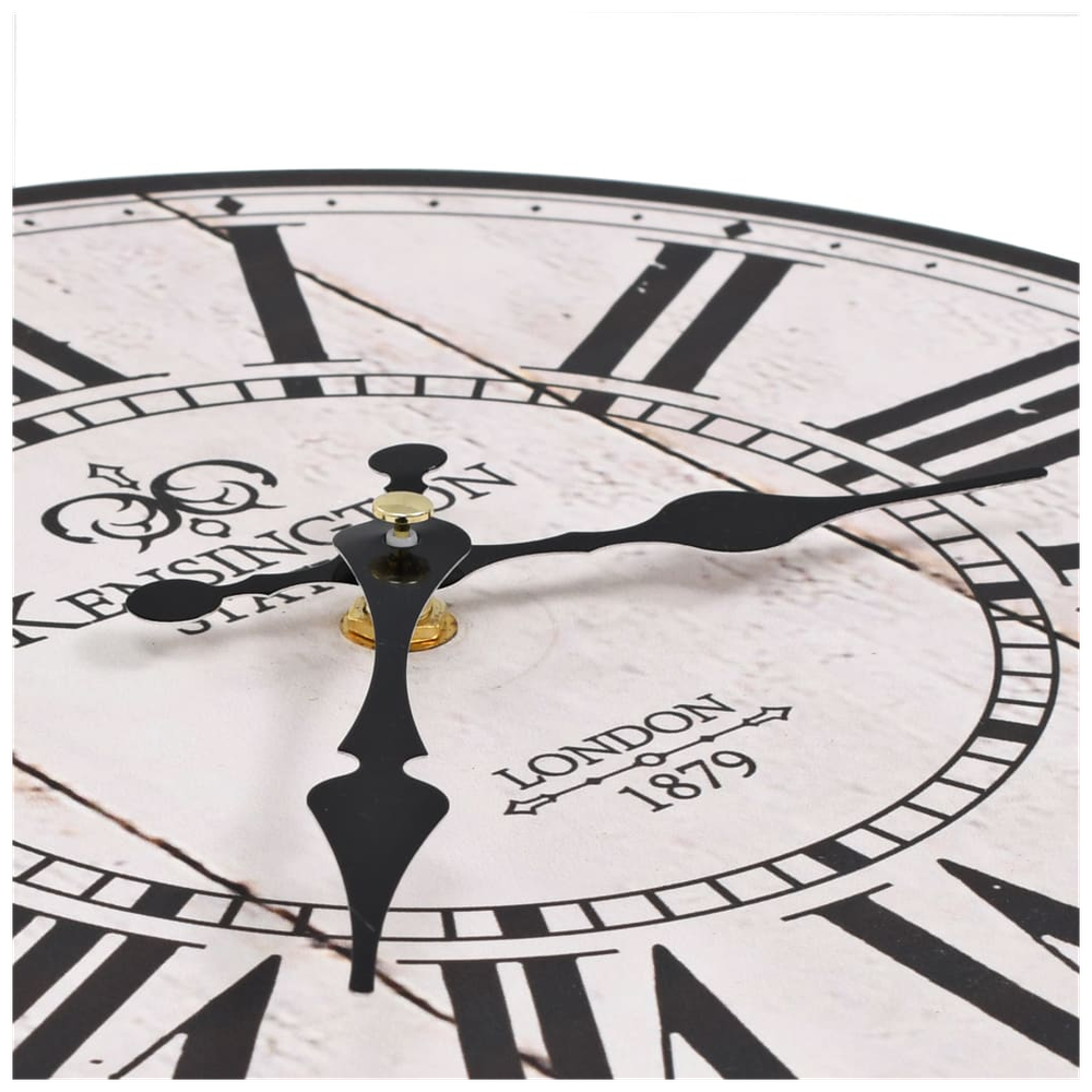 Vintage Wall Clock Flower 30 cm - Clock from vidaXL