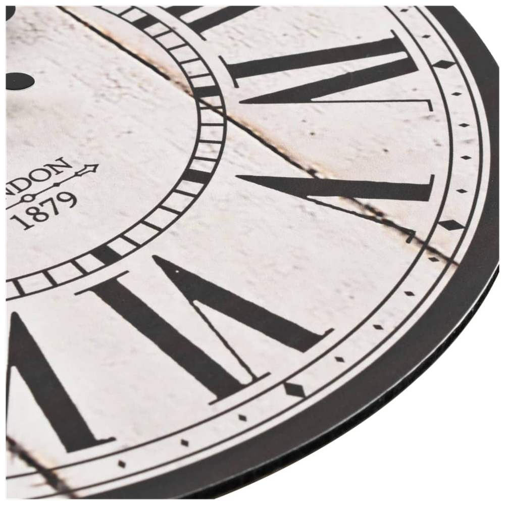 Vintage Wall Clock Flower 30 cm - Clock from vidaXL