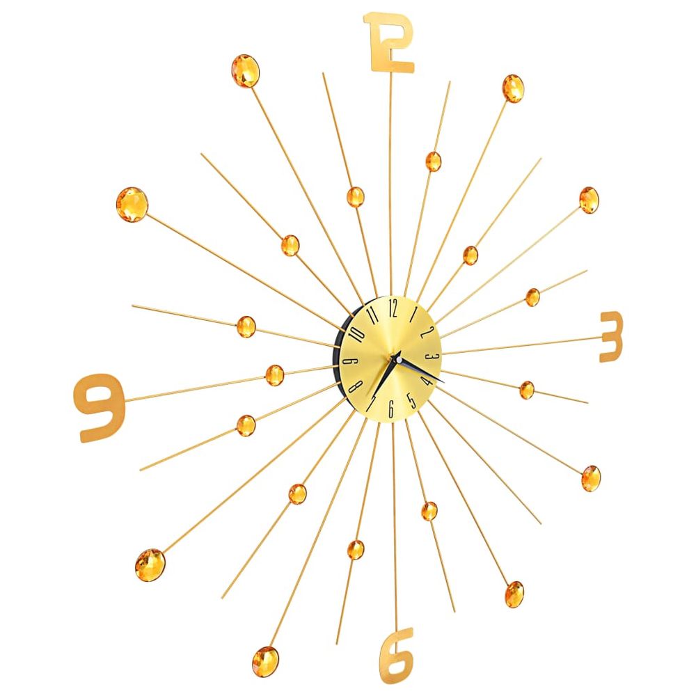 Wall Clock Metal 70 cm Golden - Clock from vidaXL
