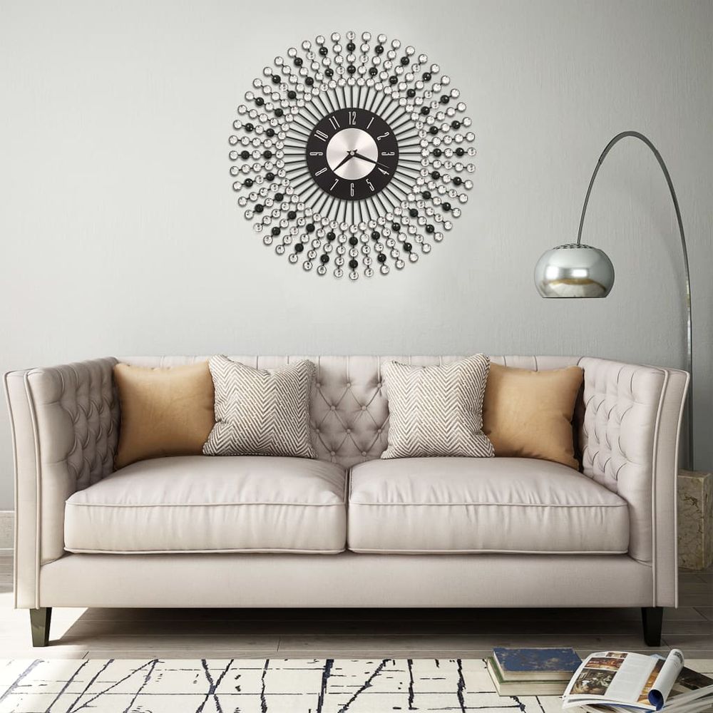 Wall Clock Metal 70 cm Golden - Clock from vidaXL