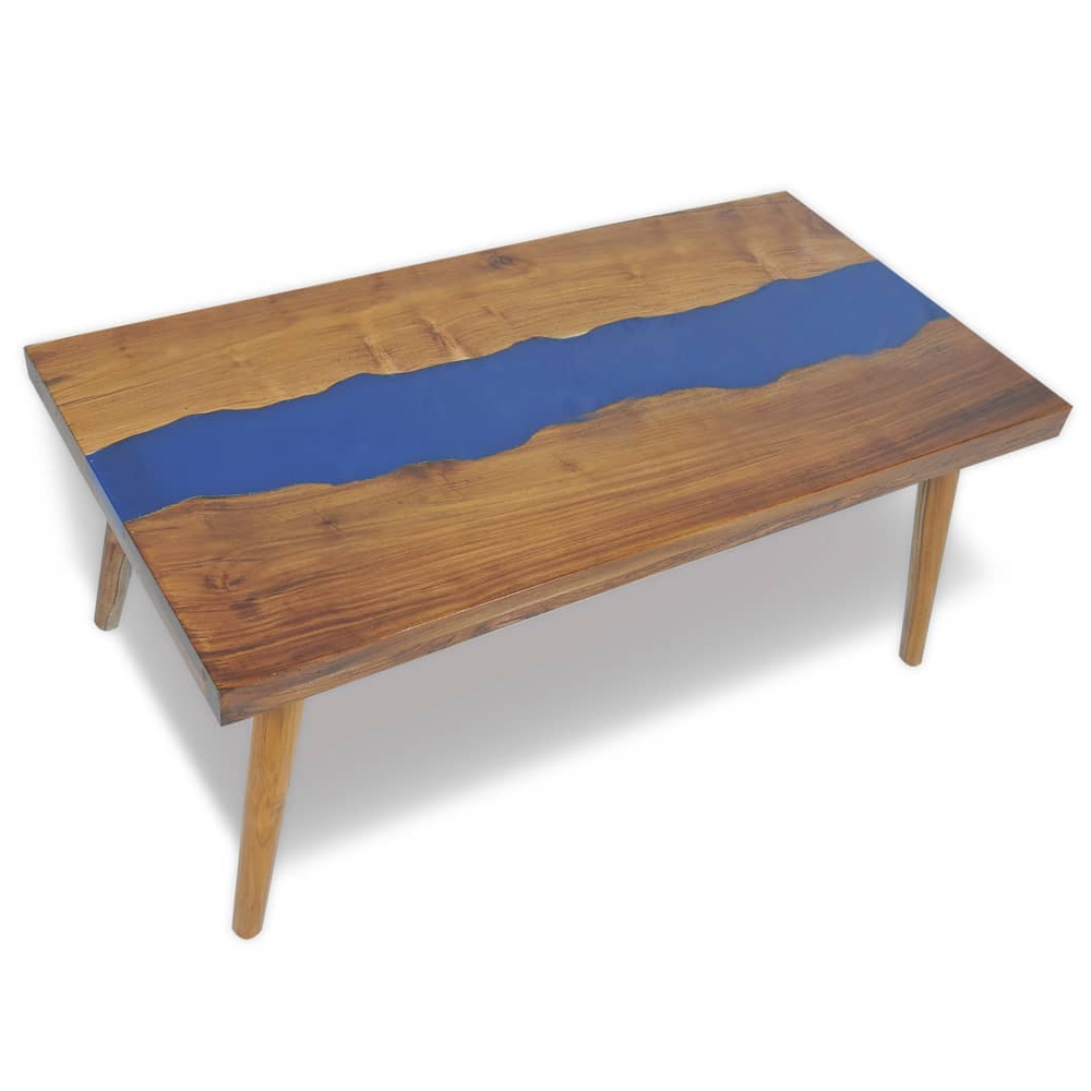 Coffee Table Teak Resin 100x50x40 cm vidaXL - Coffee Table from vidaXL