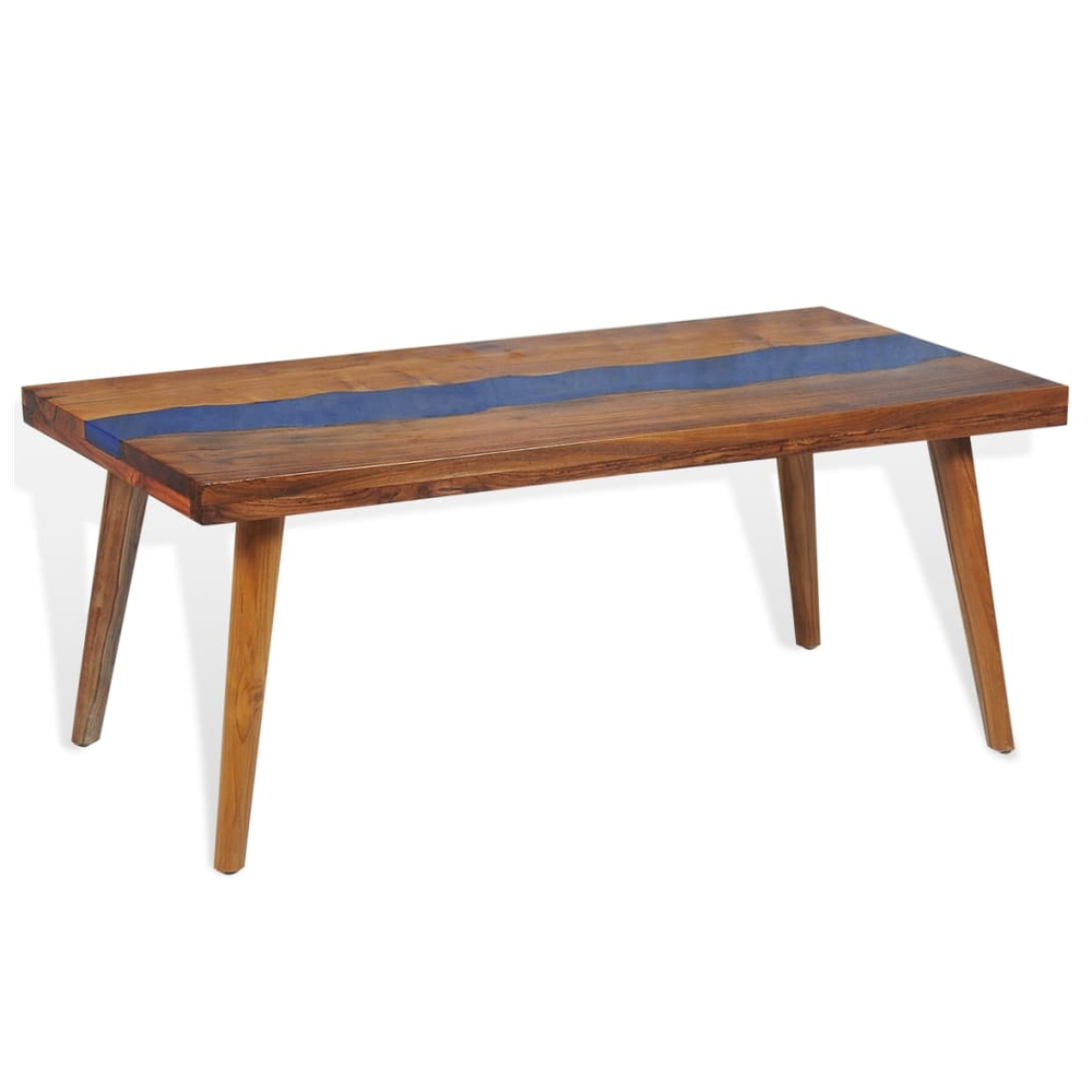 Coffee Table Teak Resin 100x50x40 cm vidaXL - Coffee Table from vidaXL