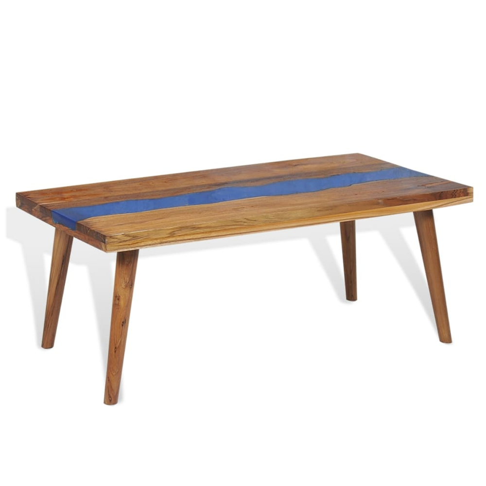Coffee Table Teak Resin 100x50x40 cm vidaXL - Coffee Table from vidaXL