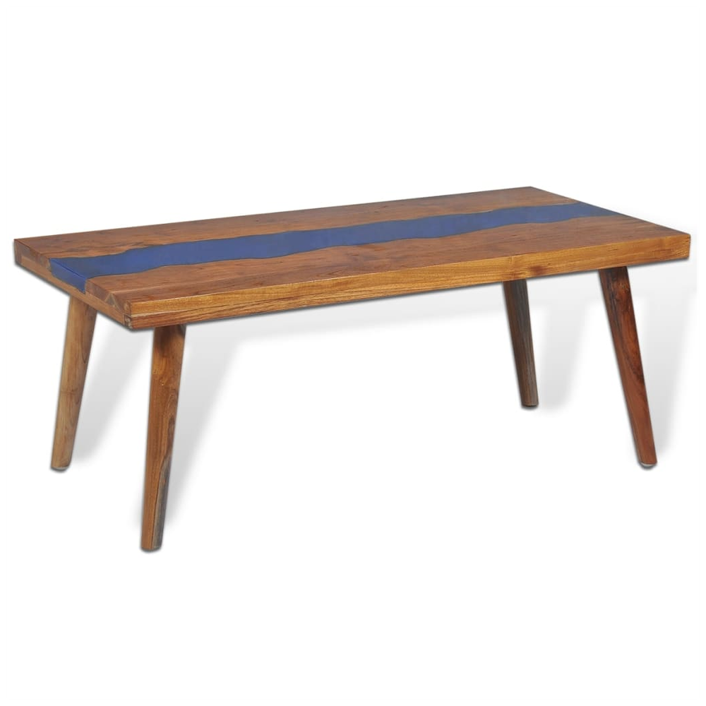Coffee Table Teak Resin 100x50x40 cm vidaXL - Coffee Table from vidaXL