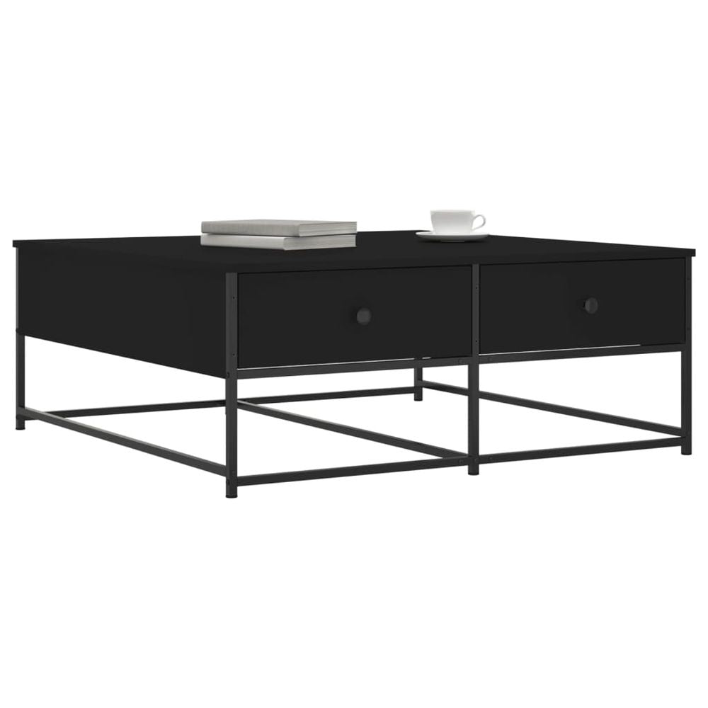 Coffee Table Black 100x99x40 cm vidaXL Engineered Wood - Coffee Table from vidaXL
