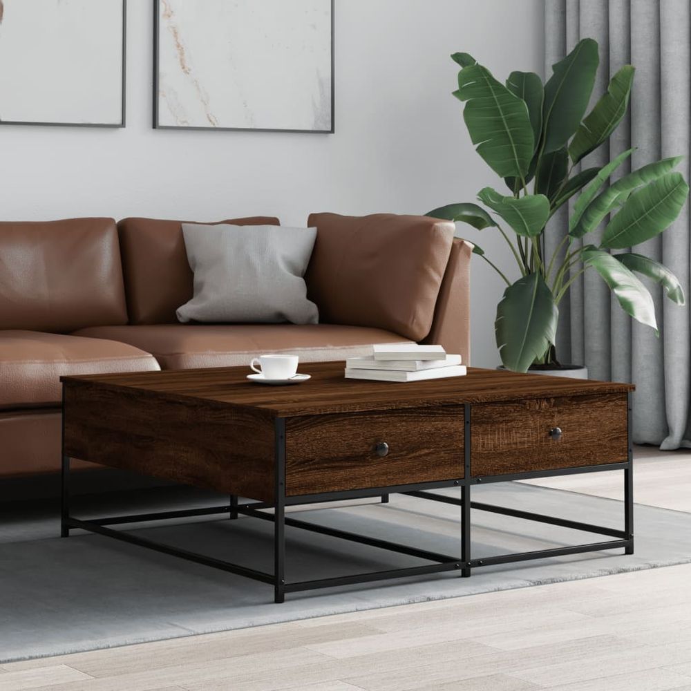 Coffee Table Black 100x99x40 cm vidaXL Engineered Wood - Coffee Table from vidaXL