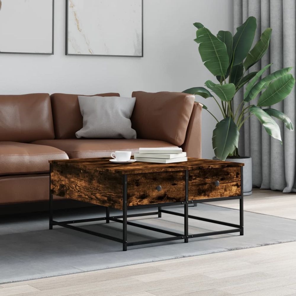 Coffee Table Black 100x99x40 cm vidaXL Engineered Wood - Coffee Table from vidaXL
