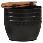 Coffee Table Black 50x39.5 cm Solid Wood vidaXL Reclaimed - Coffee Table from vidaXL