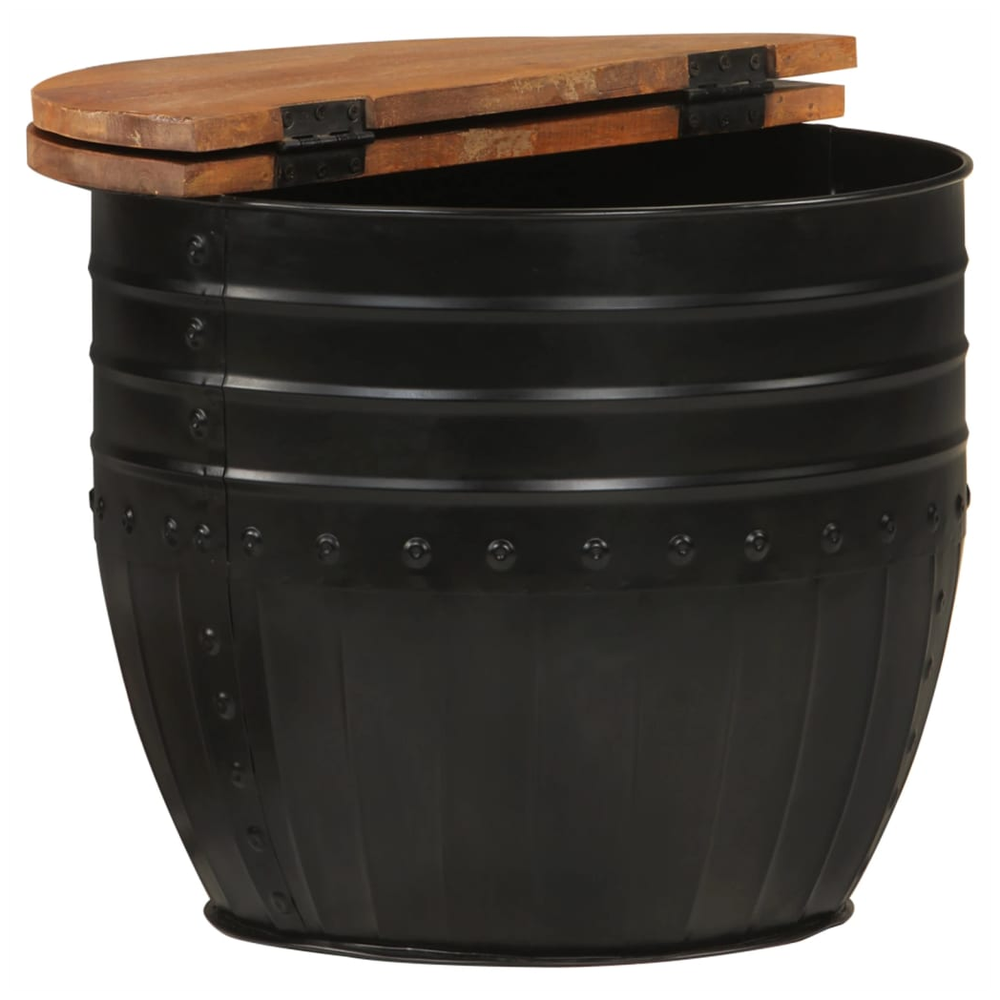 Coffee Table Black 50x39.5 cm Solid Wood vidaXL Reclaimed - Coffee Table from vidaXL