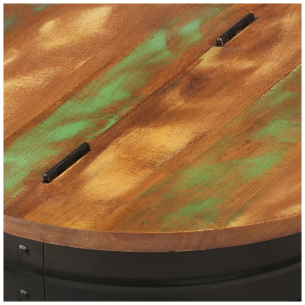 Coffee Table Black 50x39.5 cm Solid Wood vidaXL Reclaimed - Coffee Table from vidaXL