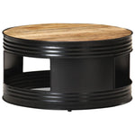 Coffee Table Black 50x39.5 cm Solid Wood vidaXL Reclaimed - Coffee Table from vidaXL