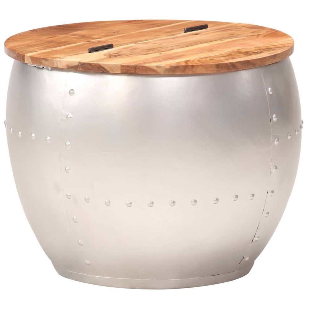 Coffee Table Black 50x39.5 cm Solid Wood vidaXL Reclaimed - Coffee Table from vidaXL