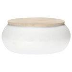 Coffee Table Black 50x39.5 cm Solid Wood vidaXL Reclaimed - Coffee Table from vidaXL