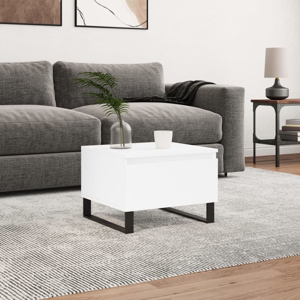 Coffee Table White 50x46x35 cm vidaXL Engineered Wood - Coffee Table from vidaXL