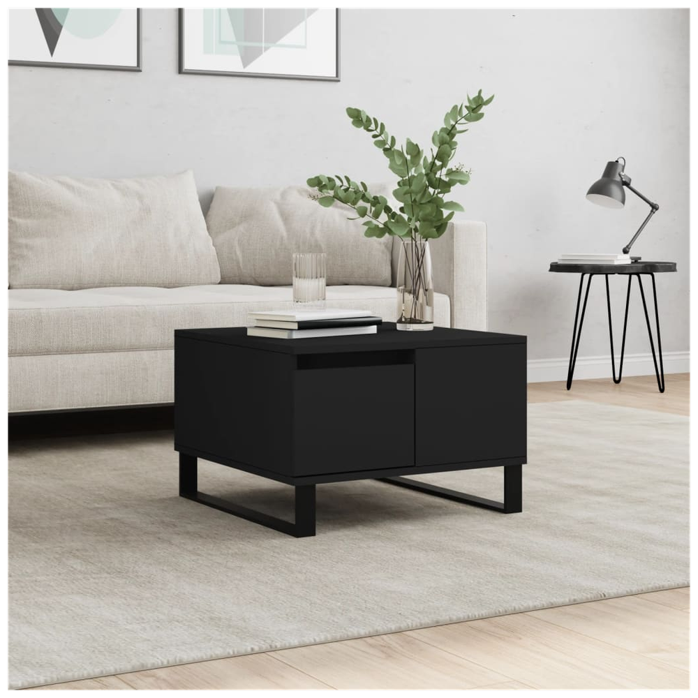 Coffee Table Black 55x55x36.5 cm vidaXL Engineered Wood - Coffee Table from vidaXL
