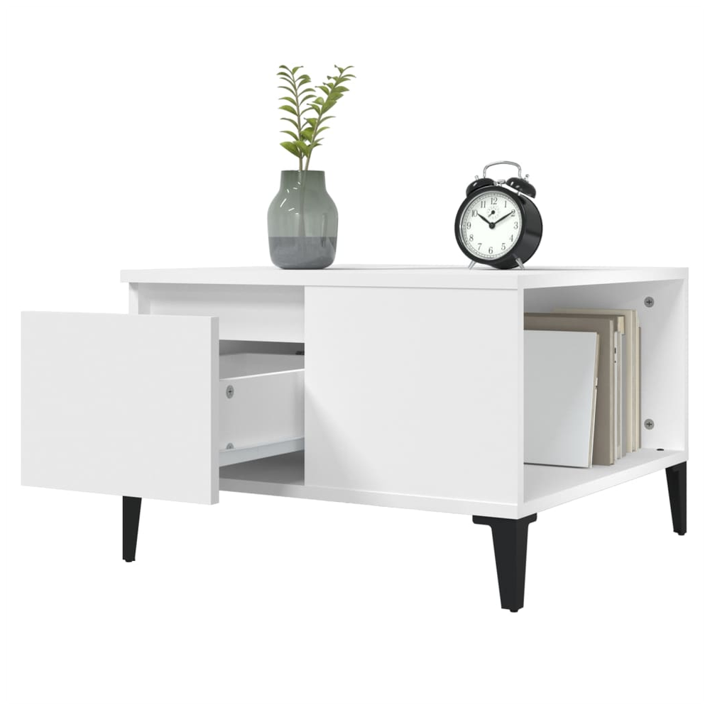 Coffee Table White 55x55x36.5 cm vidaXL Engineered Wood - Coffee Table from vidaXL