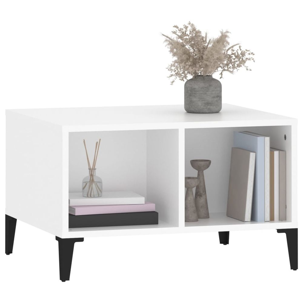 Coffee Table White 60x50x36.5 cm vidaXL Engineered Wood - Coffee Table from vidaXL