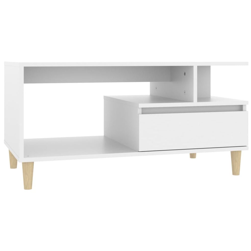 Coffee Table White 90x49x45 cm vidaXL Engineered Wood - Coffee Table from vidaXL